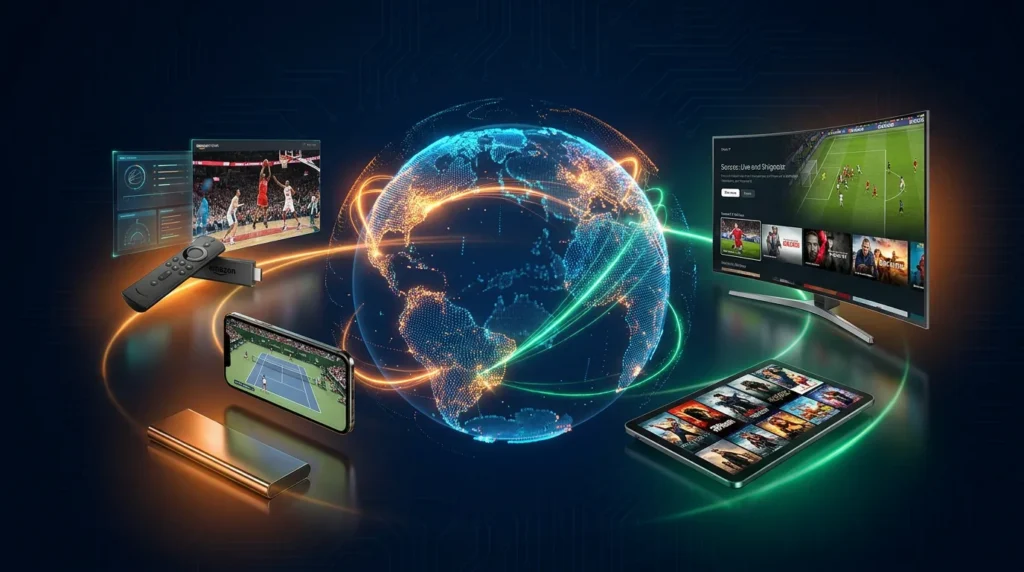 Best IPTV providers streaming worldwide channels on Smart TV, Firestick, smartphone and tablet