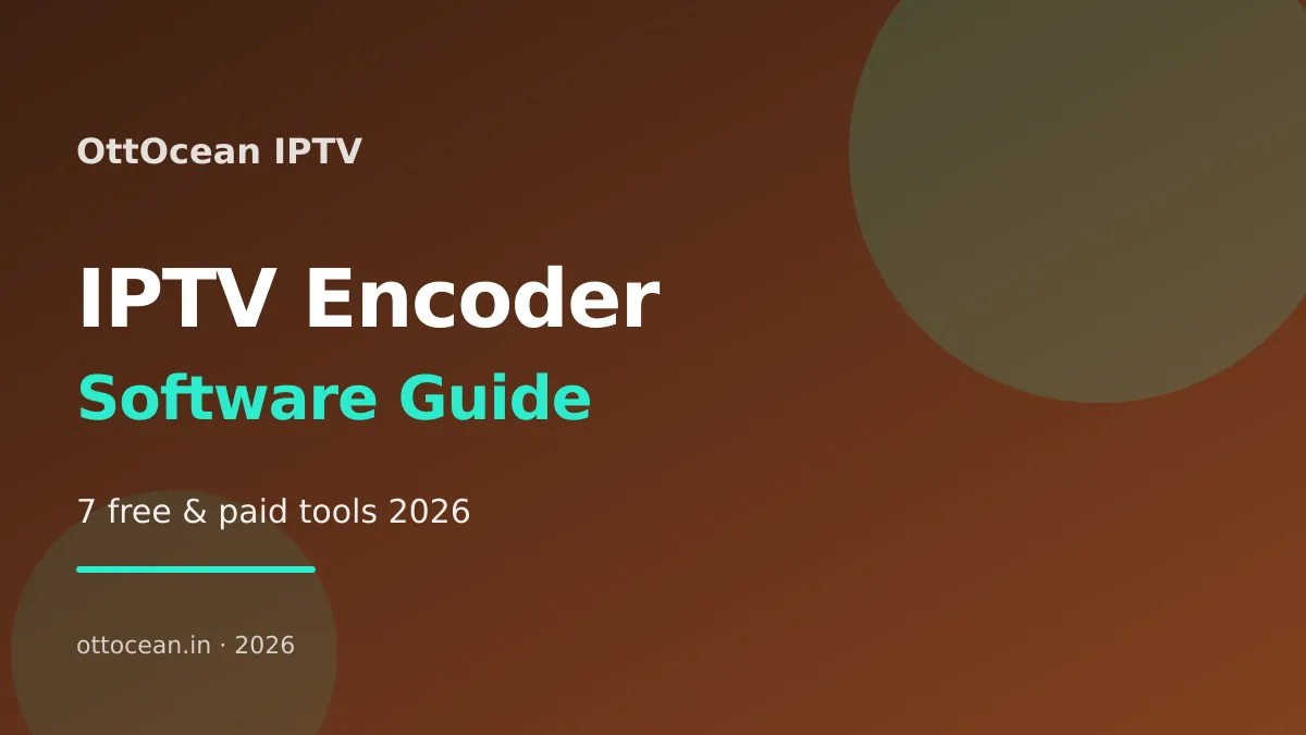 IPTV encoder software dashboard running on a PC with live bitrate graph