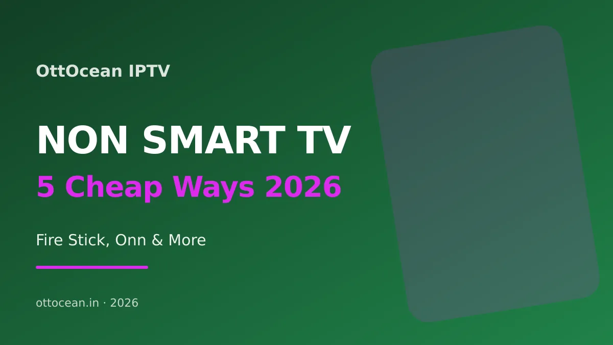 Fire TV Stick plugged into HDMI port to add IPTV on non smart TV