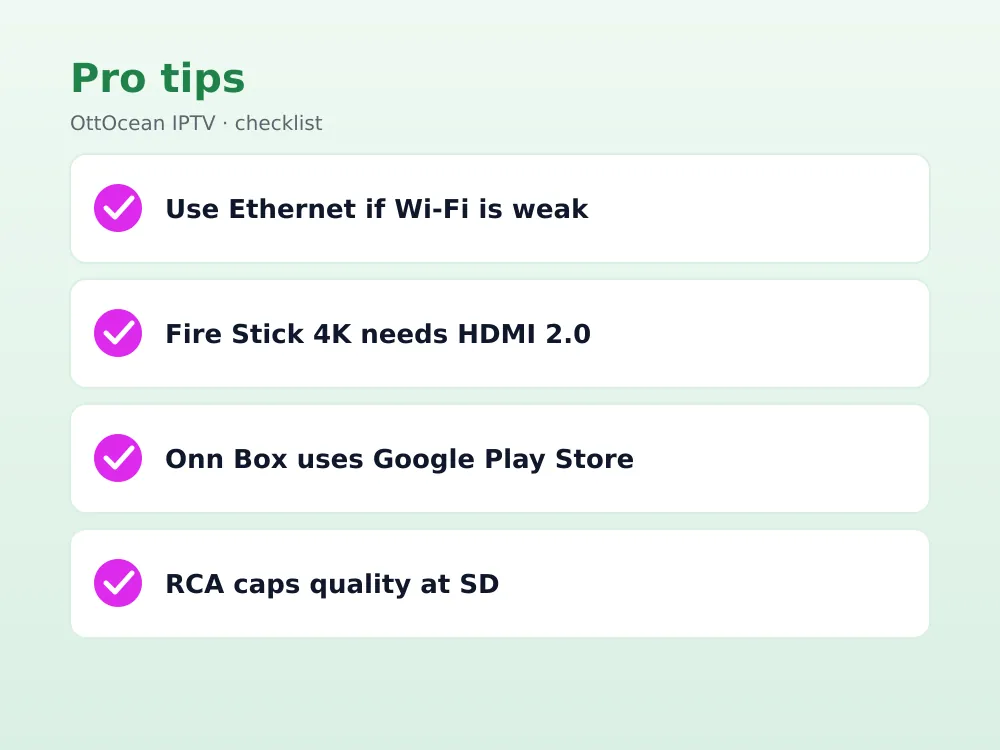 RCA to HDMI converter setup for iptv on non smart tv