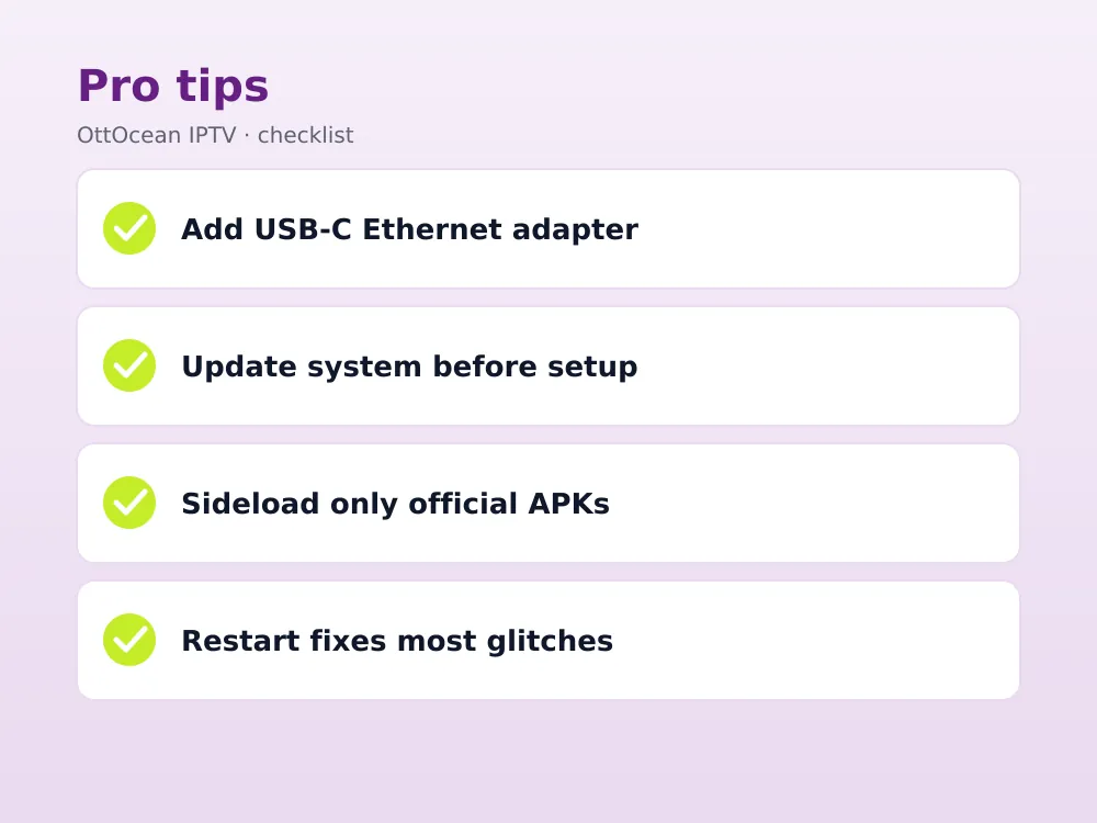 Onn 4k streaming box remote and setup menu for iptv on onn google tv box