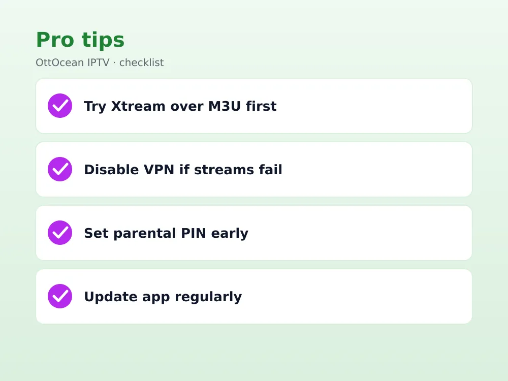 Purple IPTV Player running on Firestick 4K Max